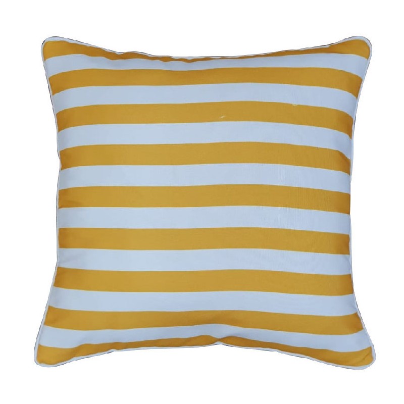 Florida Stripe Cushion Lemon 50 x 50cm