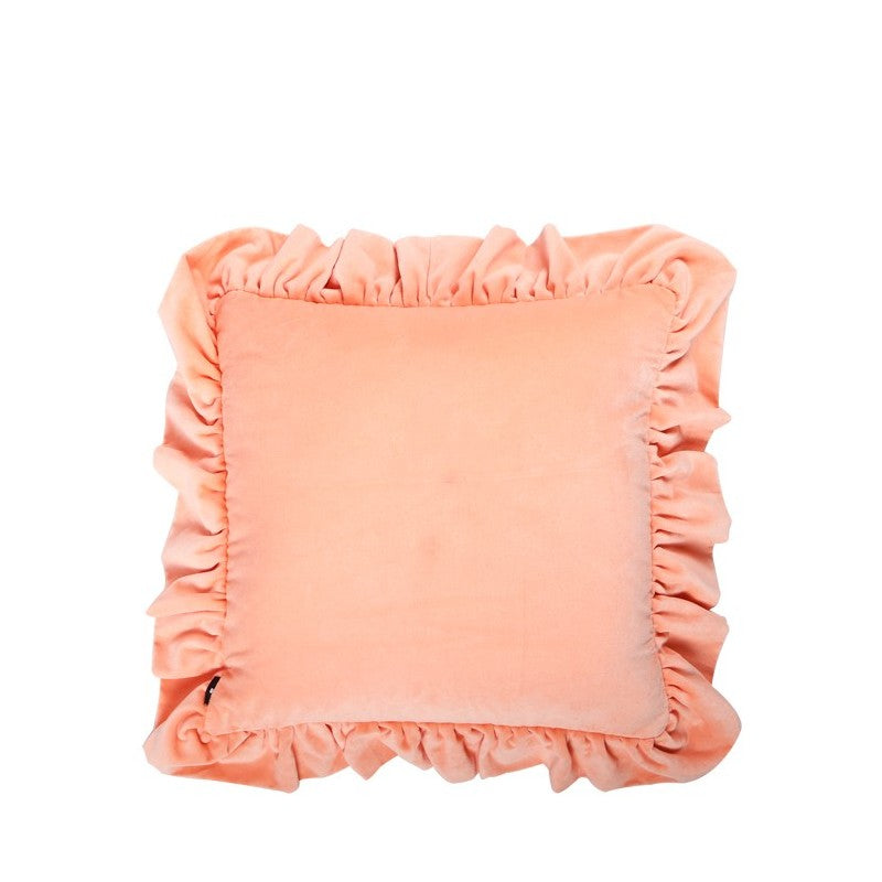 Ruffle Cushion Peach 50x50cm