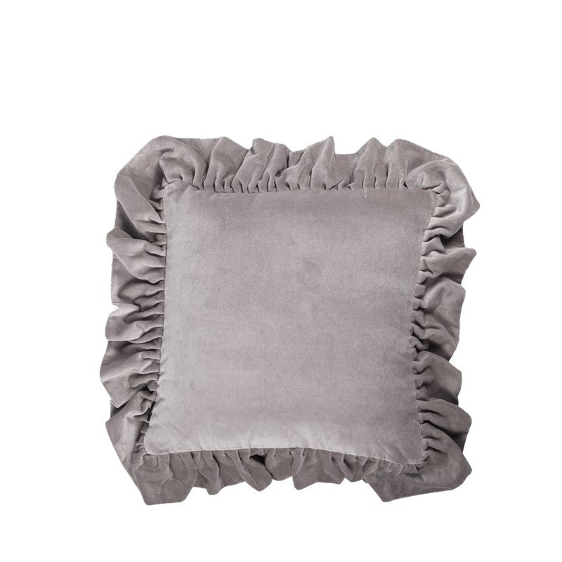 Ruffle Cushion Grey 50x50cm