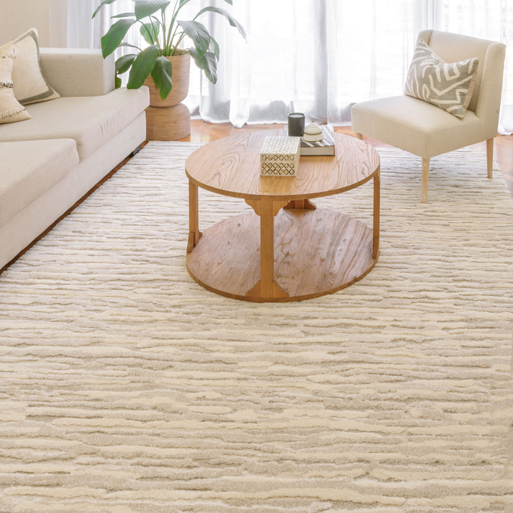 Cocoon Sculpted Cream Beige Rug