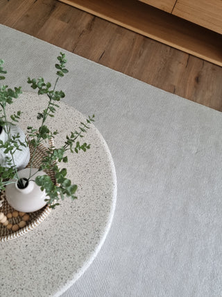 Byron Ivory Wool Custom Size Rug