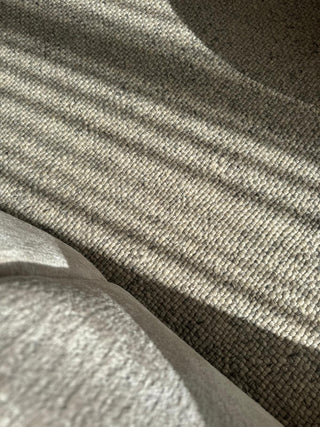 Mabel Grey Woven Wool Rug