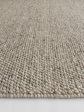 Marley Bobble Textured Steel Wool Rug