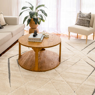 Farah Abstract Cream Grey Rug