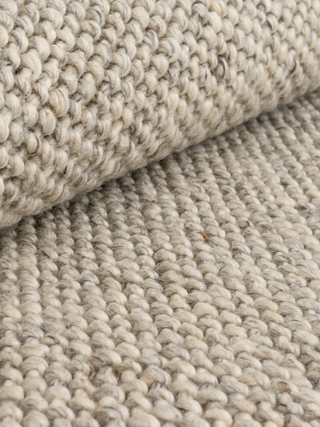 Marley Bobble Textured Steel Wool Rug