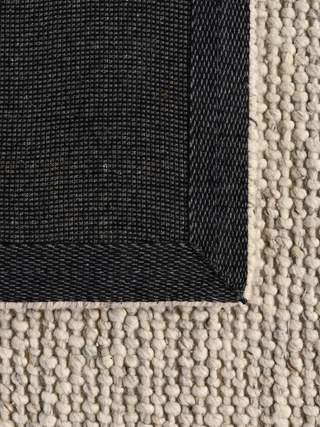 Marley Bobble Textured Steel Wool Rug