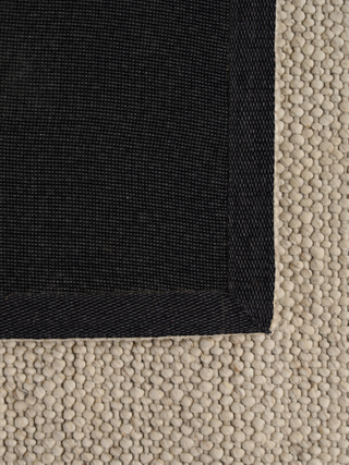 Marley Bobble Textured Wool Rug Ivory