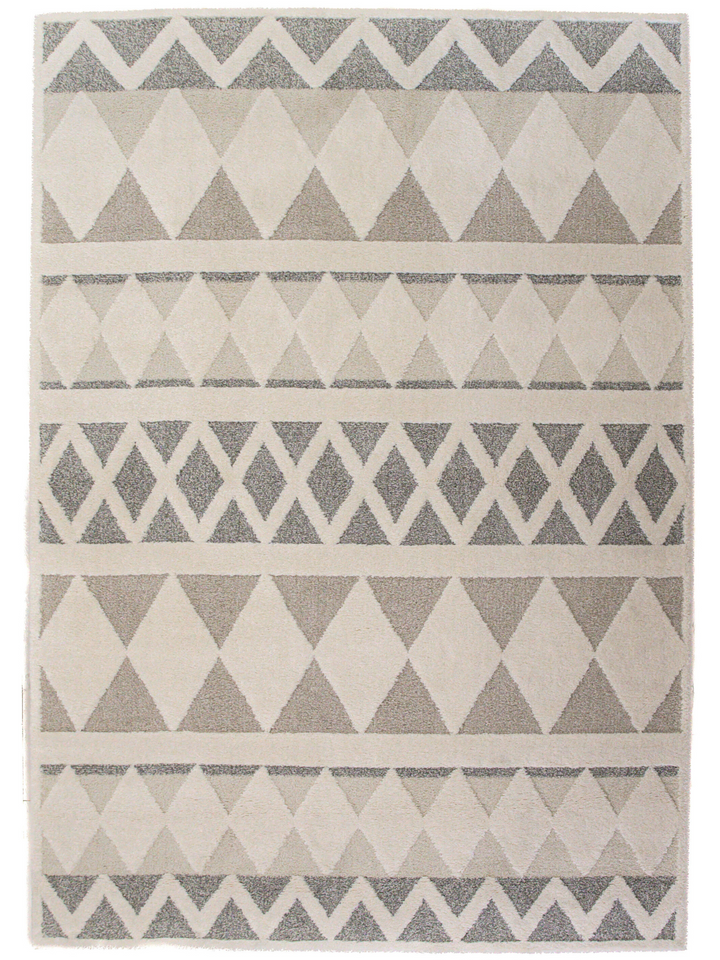 Cocoon  Tribal Cream Grey Rug