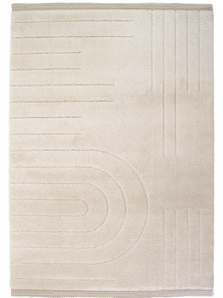 Farah Contemporary Cream Beige Rug