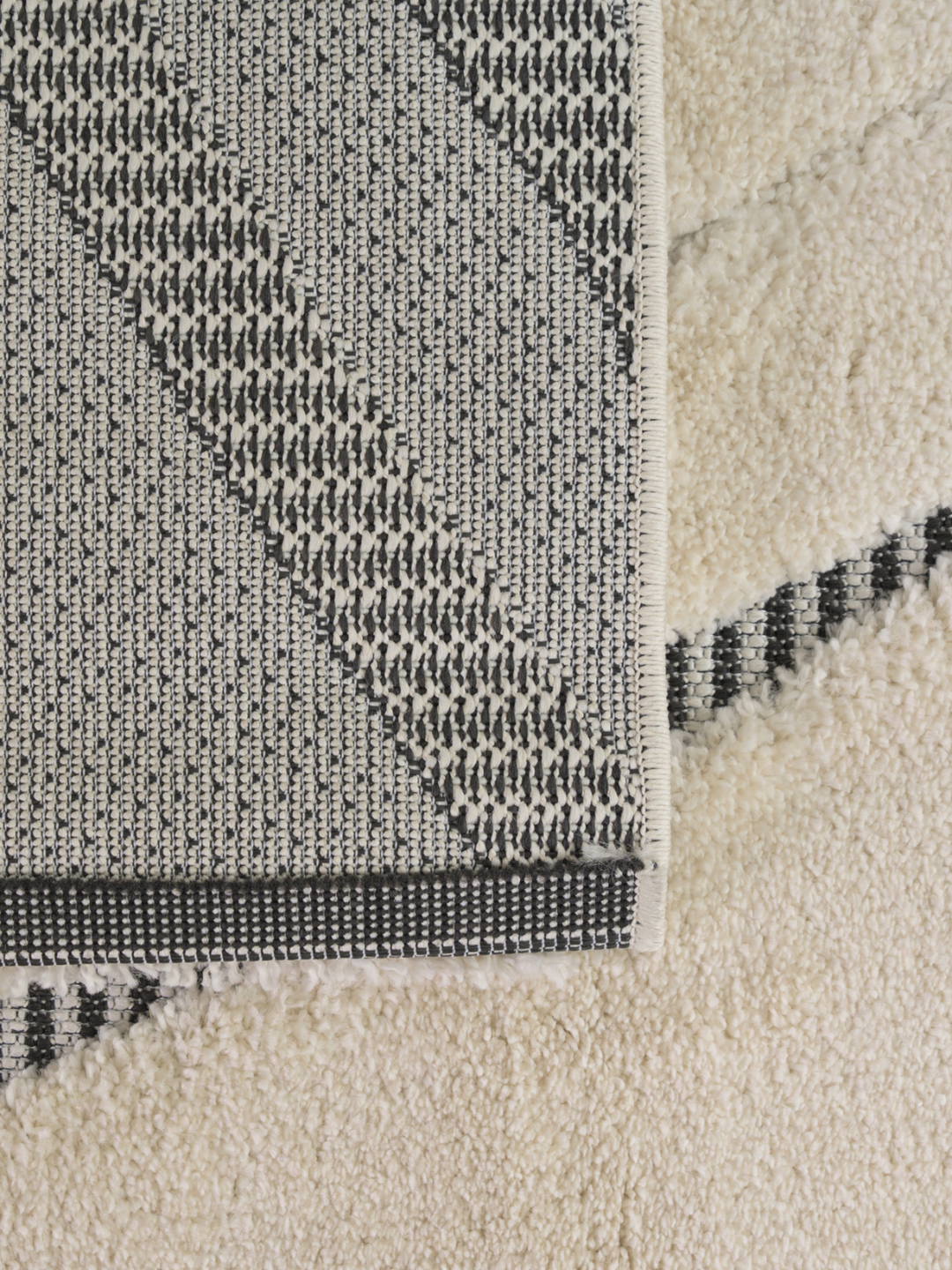 Farah Abstract Cream Grey Rug