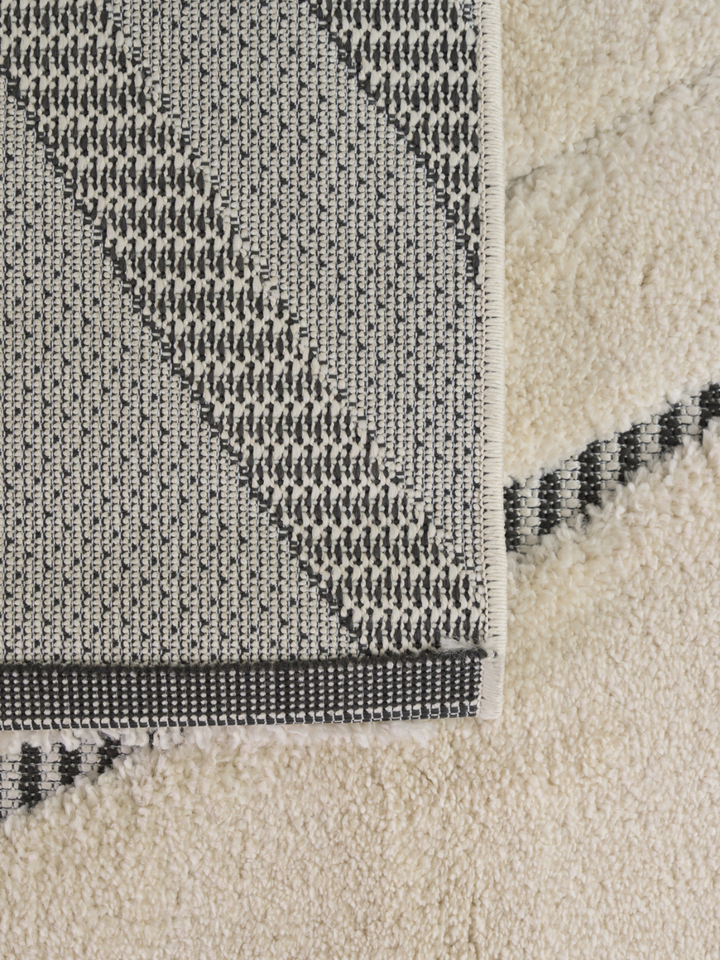 Farah Abstract Cream Grey Rug
