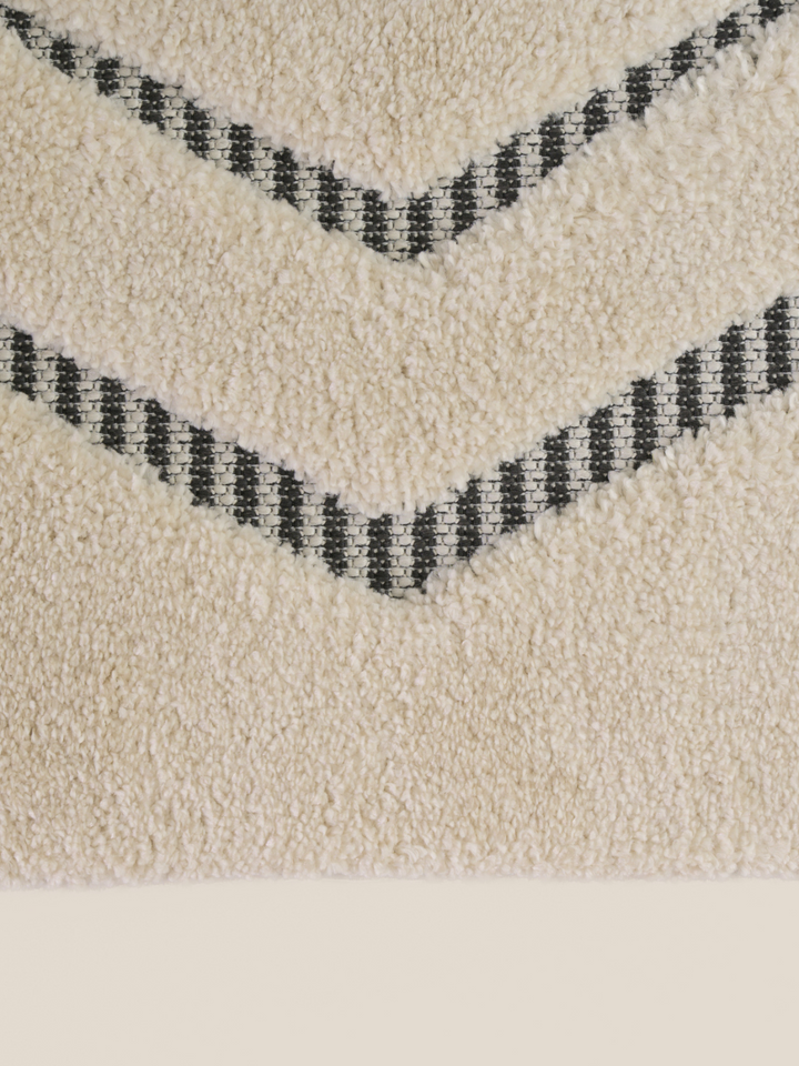 Farah Abstract Cream Grey Rug