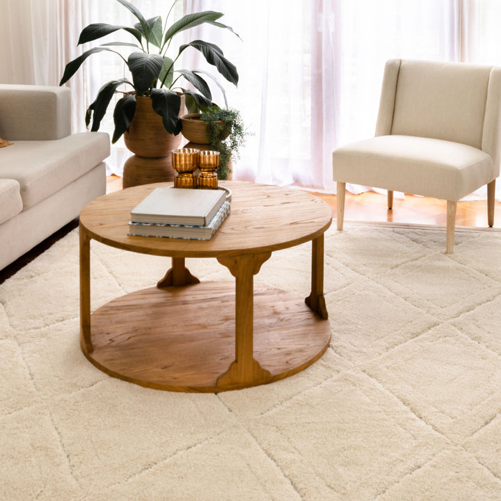 Farah Modern Cream Cream Rug
