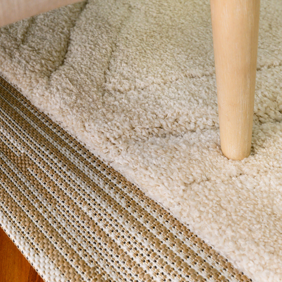 Farah Modern Cream Cream Rug