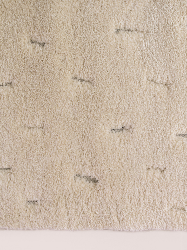 Farah Textured Cream Grey Rug