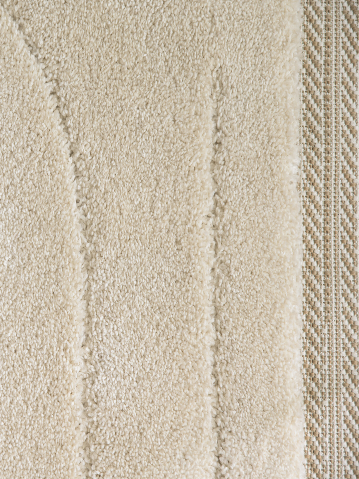 Farah Contemporary Cream Beige Rug