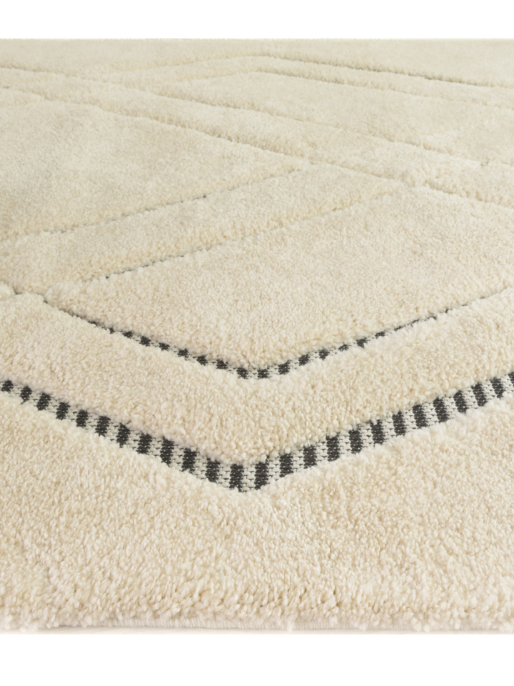 Farah Abstract Cream Grey Rug