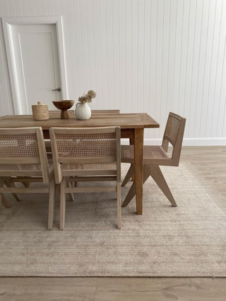 Byron Beige Wool Custom Size Rug