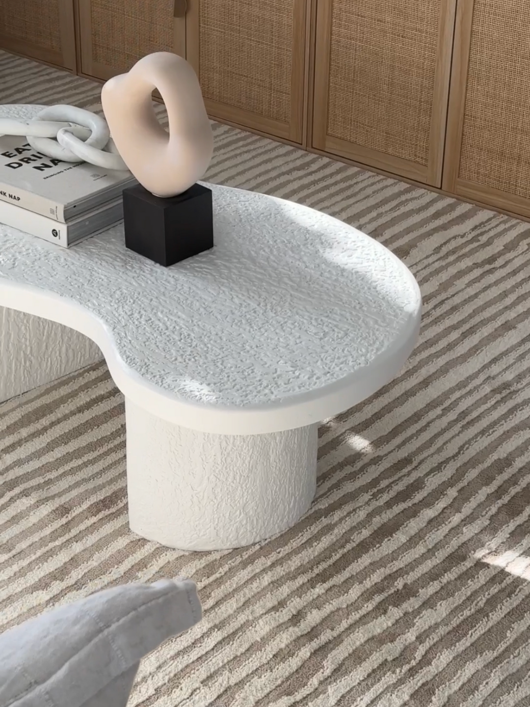 Alps Cream Beige Waves Rug