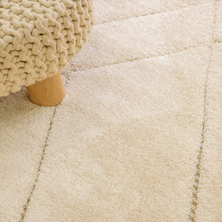 Farah Abstract Cream Beige Rug