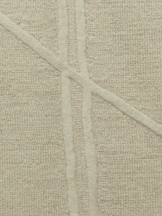 Metro Crossroads Beige Wool rug