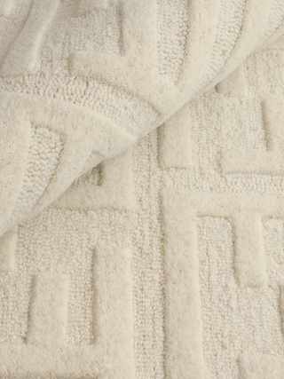 Metro Monogram Cream Wool rug