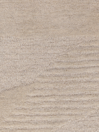 Metro Waves Beige Wool rug