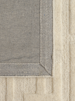 Metro Monogram Cream Wool rug