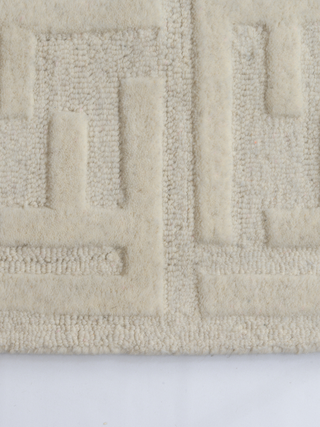 Metro Monogram Cream Wool rug