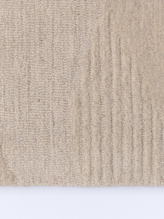 Metro Waves Beige Wool rug