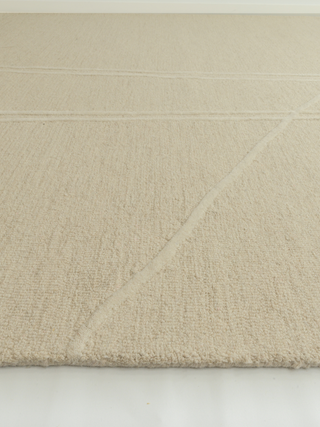 Metro Crossroads Beige Wool rug