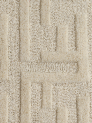 Metro Monogram Cream Wool rug