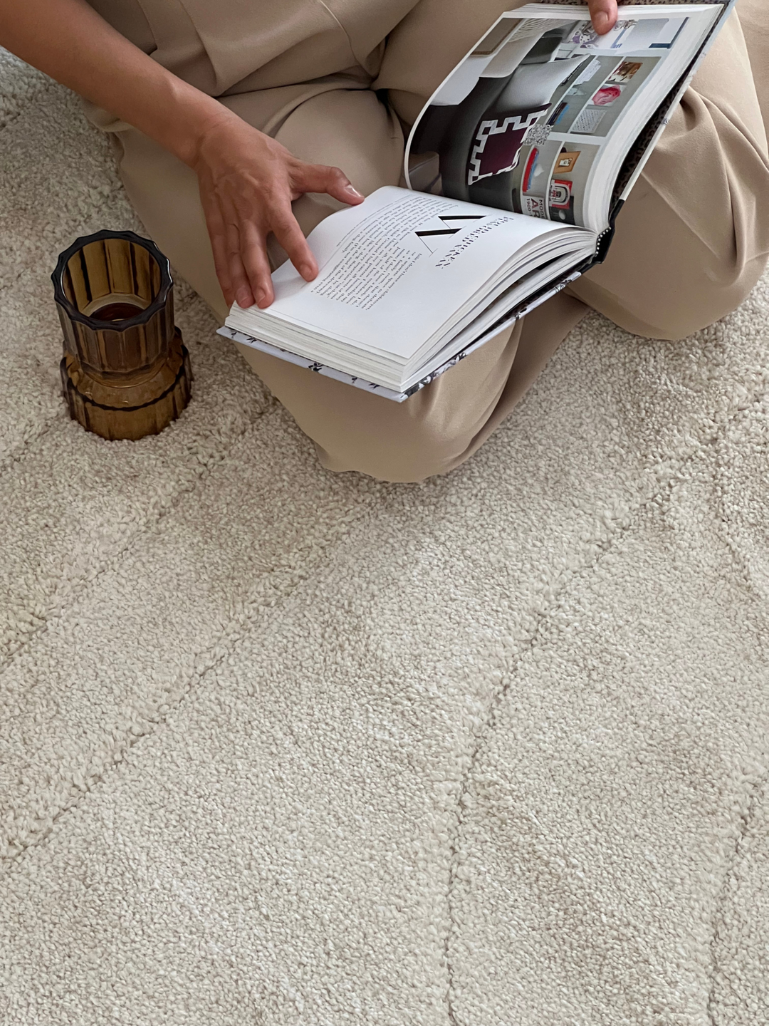 Farah Contemporary Cream Beige Rug