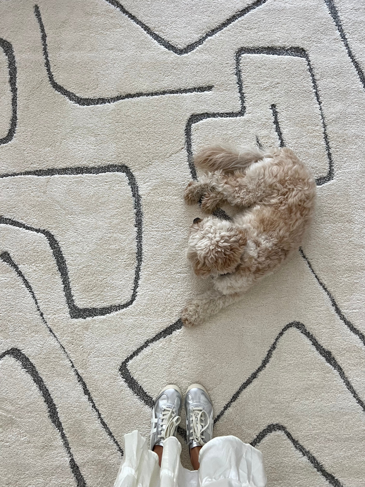 Cocoon Abstract Cream Rug