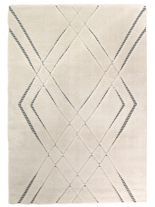 Farah Abstract Cream Grey Rug