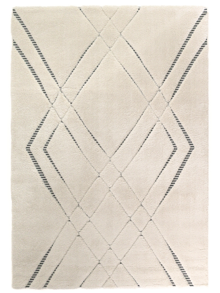 Farah Abstract Cream Grey Rug
