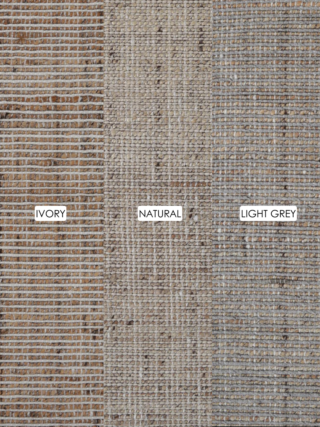 Briar Jute & Wool Light Grey Rug