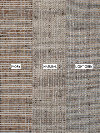 Briar Jute & Wool Light Grey Rug