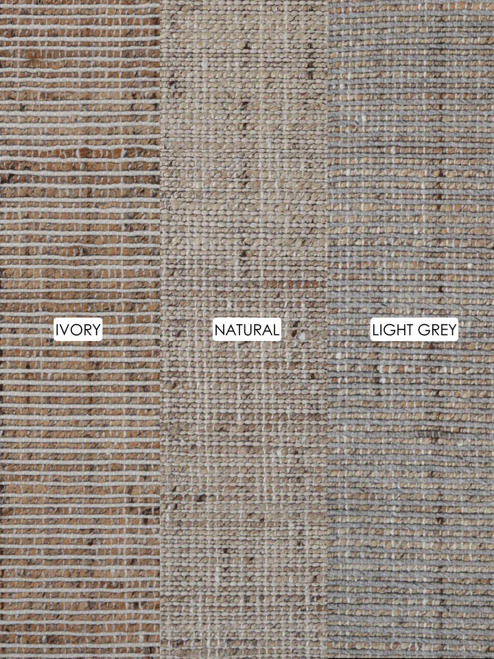 Briar Jute & Wool Light Grey Rug