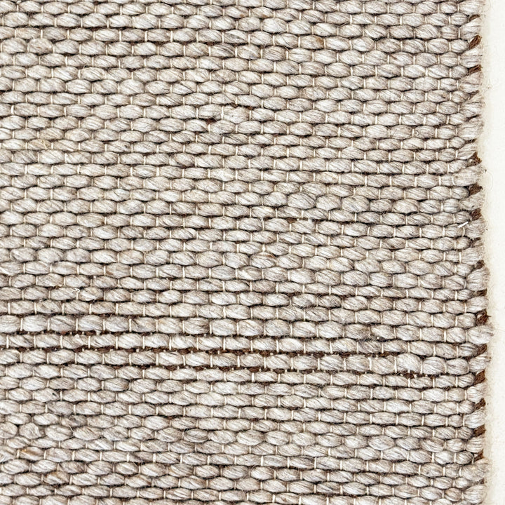 Arabella Brown/Grey Modern Wool Blend Rug