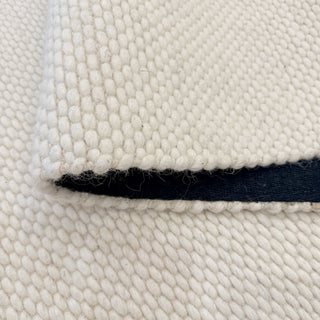 Arabella Ivory Modern Wool Blend Rug