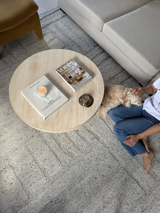Arlo Silver Modern Wool Blend Rug