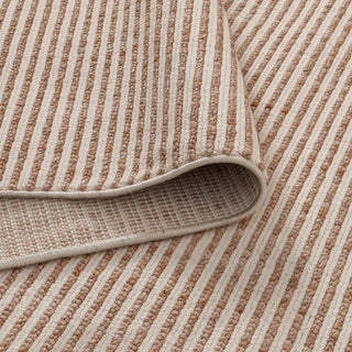 Savoy Pink Ivory Loop Stripes Rug