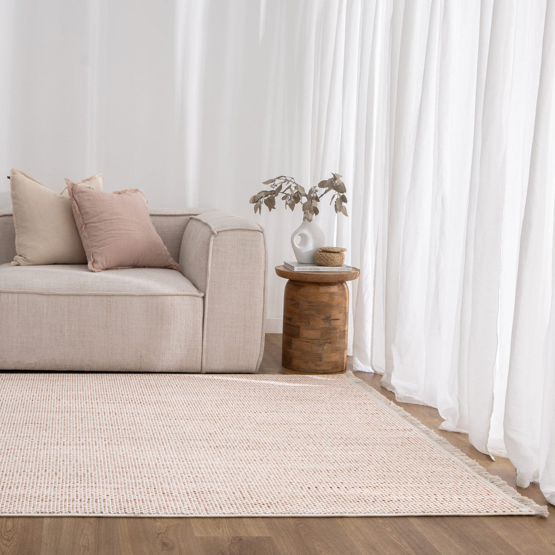 Berno Ivory Pink Loop Rug - B003