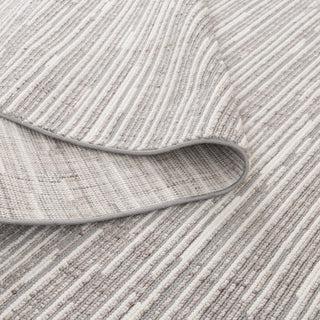 Savoy Silver Ivory Loop Lines Rug