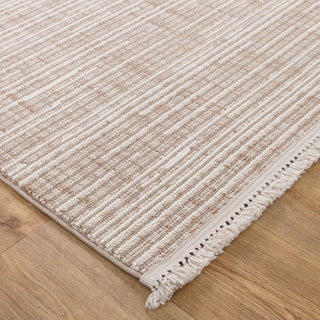 Savoy Beige Ivory Loop Lines Rug