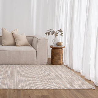 Savoy Beige Ivory Loop Lines Rug