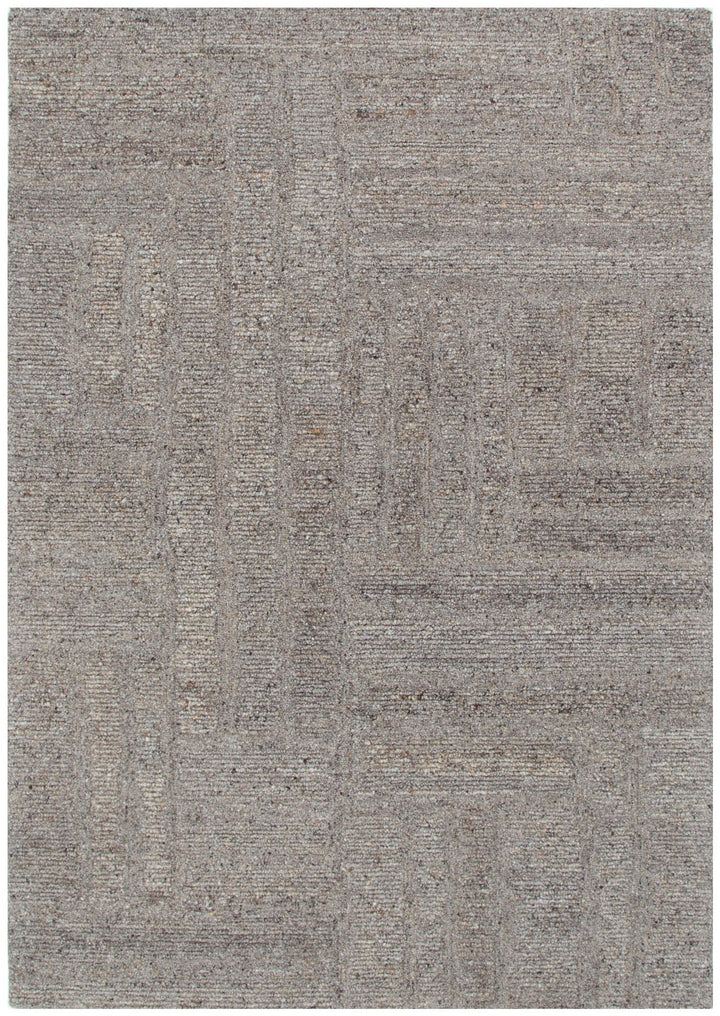 Arlo Brown Grey Modern Wool Rug