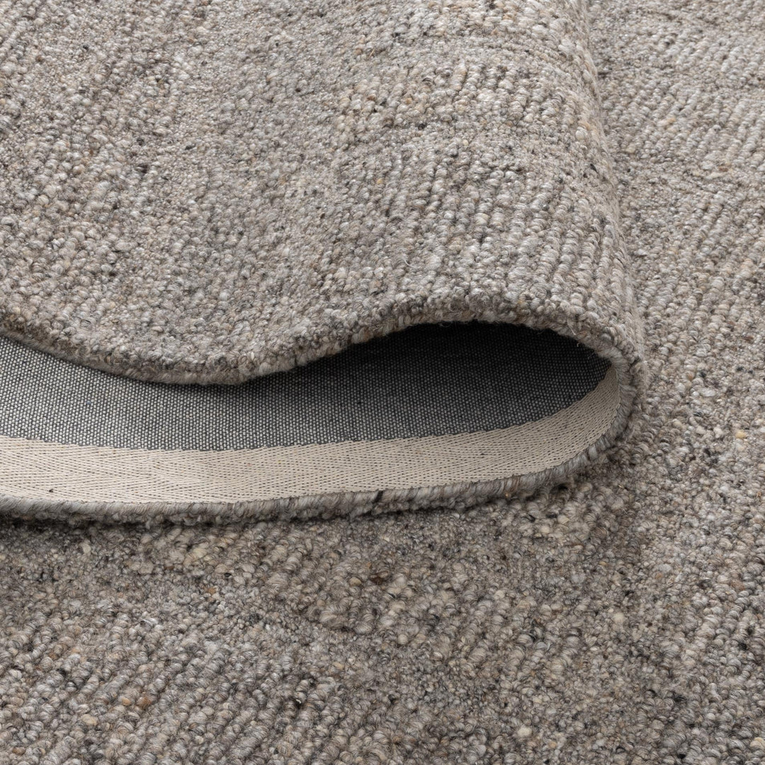 Arlo Brown Grey Modern Wool Rug