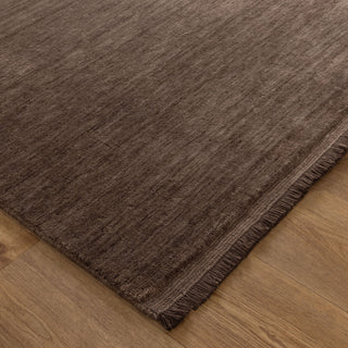Arden Hand-Knotted Wool Rug Brown